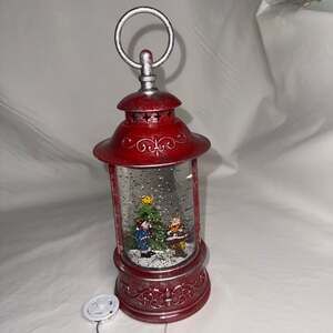 Disney Holiday Lantern with Lights Snow Globe